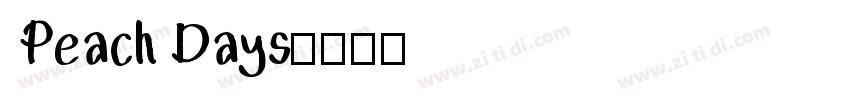 Peach Days字体转换
